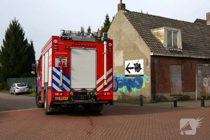 Gaslekkage in leegstaand pand