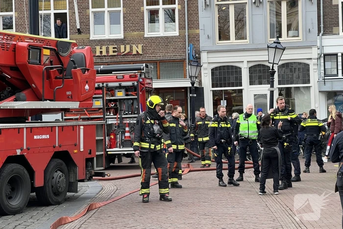 Brand in meterkast van restaurant