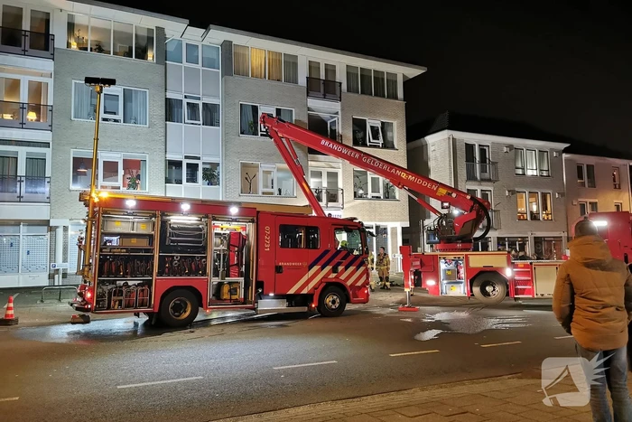 Veel rook bij brand in appartementencomplex