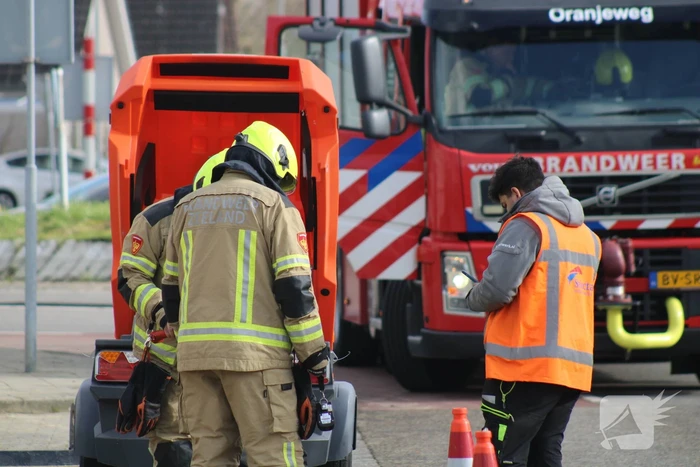 Gasleiding geraakt bij graafwerkzaamheden