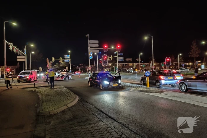Fietser aangereden bij verkeerslichten