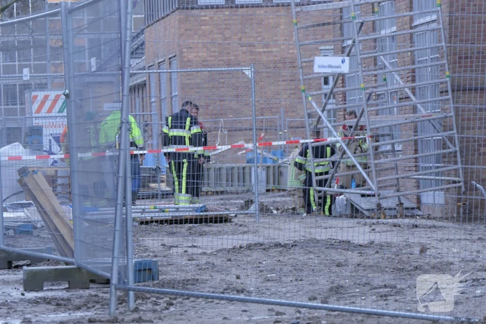 Gaslekkage op bouwplaats