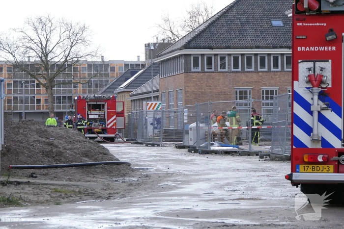 Gaslekkage op bouwplaats