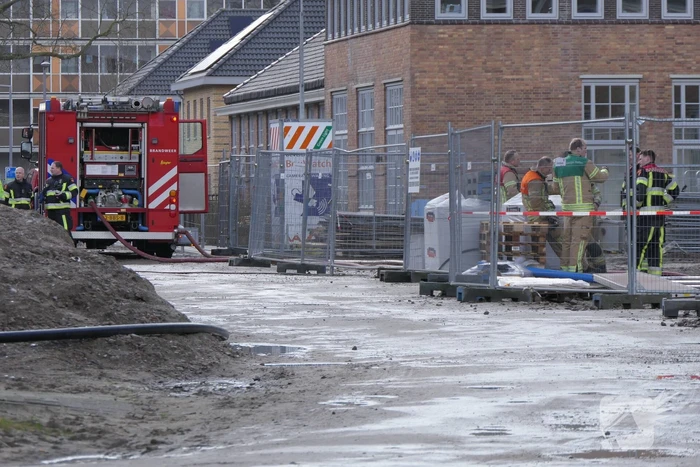 Gaslekkage op bouwplaats