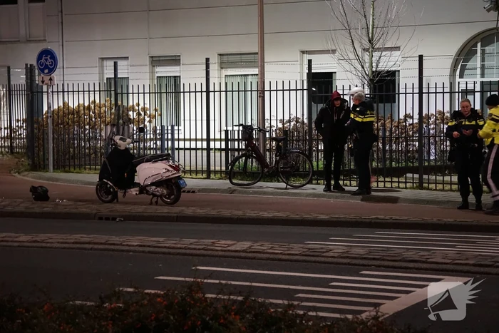 Fietser gewond bij botsing met scooter