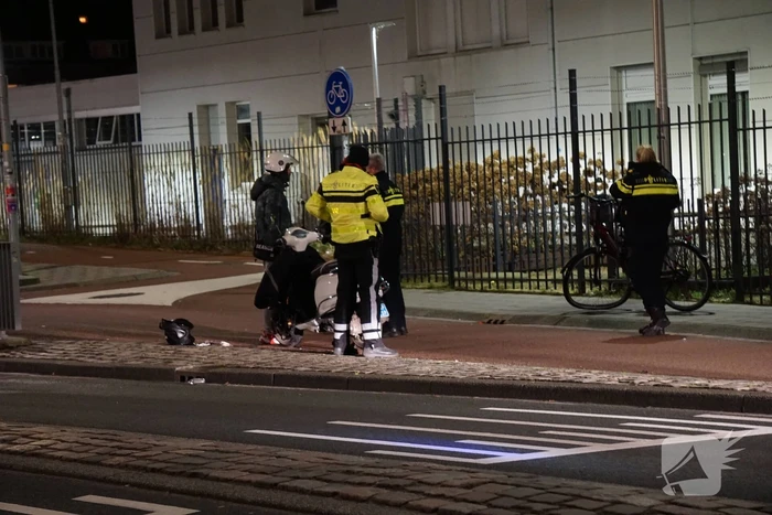 Fietser gewond bij botsing met scooter