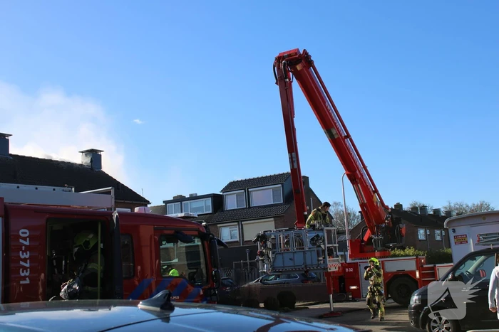 Veel rookontwikkeling bij hevige schoorsteenbrand