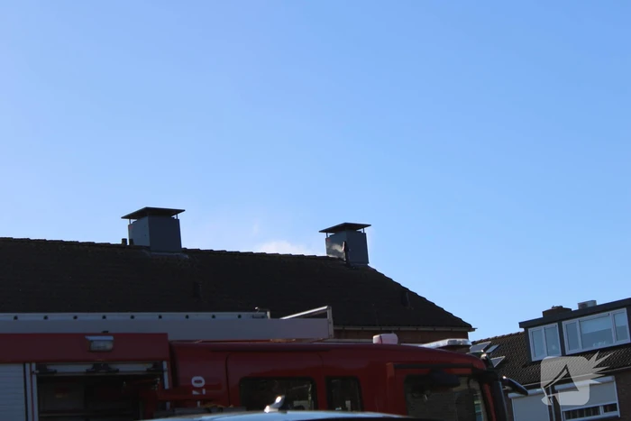 Veel rookontwikkeling bij hevige schoorsteenbrand