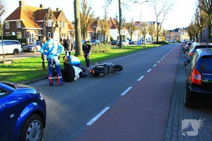 Scooterrijder gewond na val