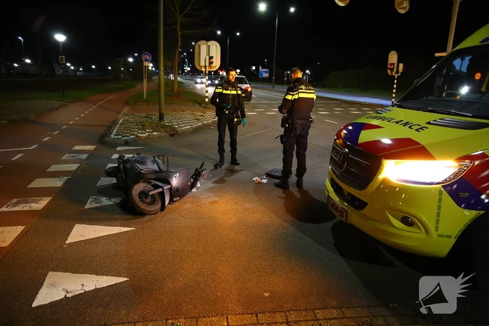 Scooterrijder gewond na val