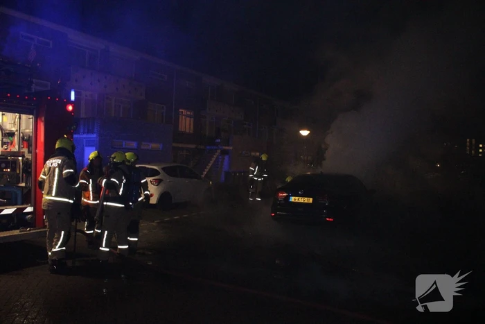 Auto flink beschadigd door brand