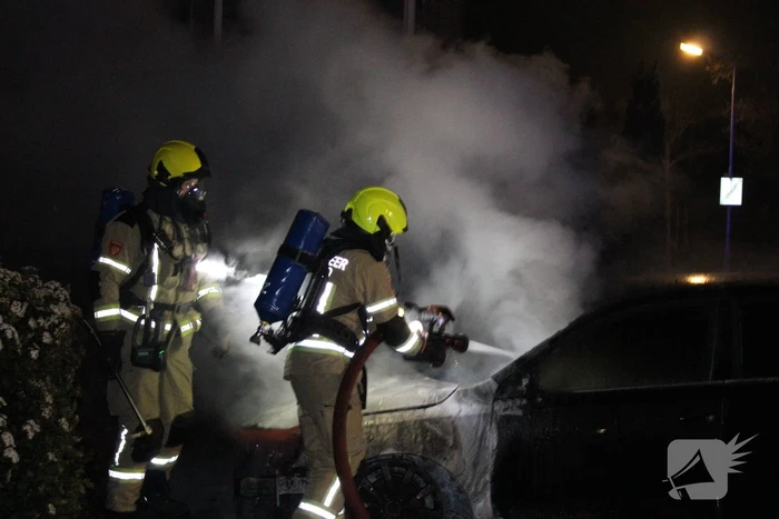 Auto flink beschadigd door brand