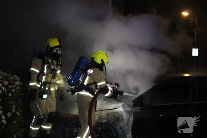 Auto flink beschadigd door brand