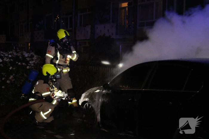 Auto flink beschadigd door brand