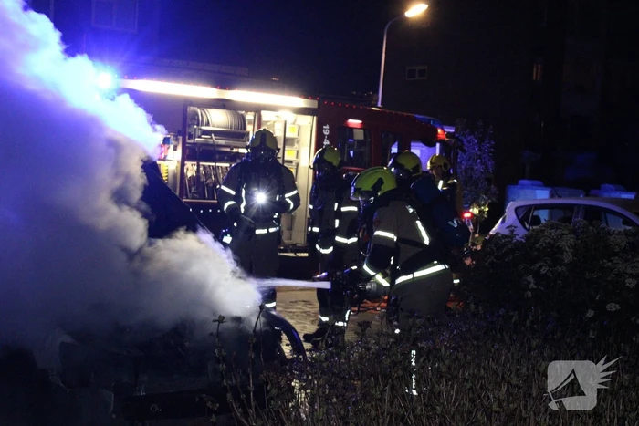 Auto flink beschadigd door brand
