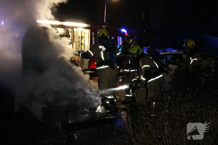 Auto flink beschadigd door brand
