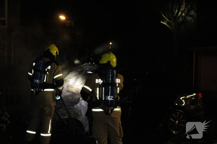 Auto flink beschadigd door brand