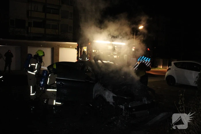 Auto flink beschadigd door brand