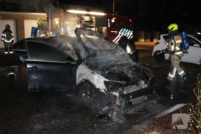 Auto flink beschadigd door brand