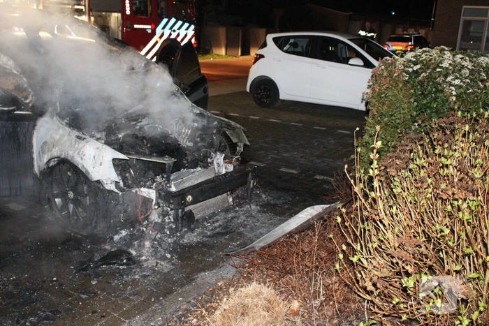 Auto flink beschadigd door brand