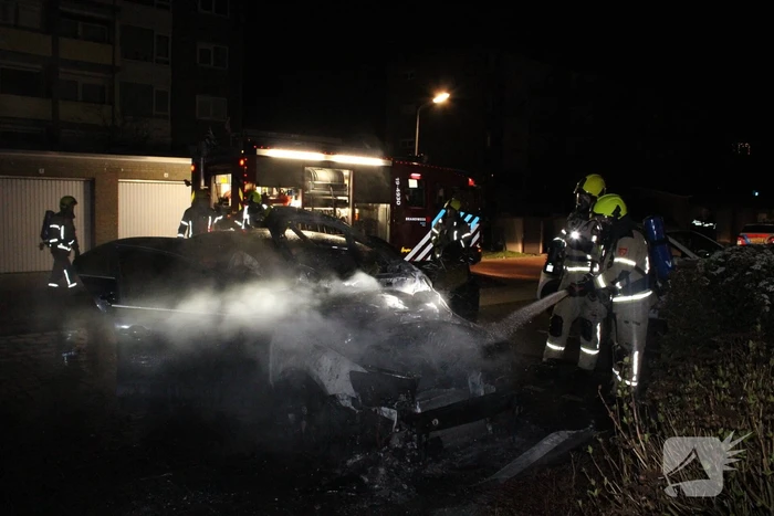 Auto flink beschadigd door brand