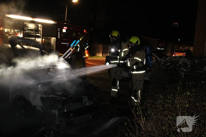 Auto flink beschadigd door brand