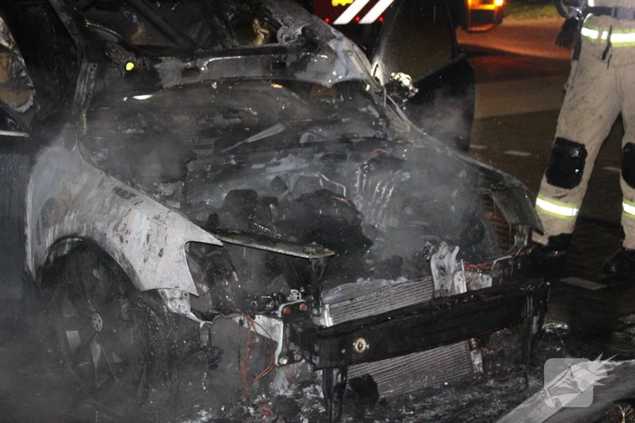 Auto flink beschadigd door brand