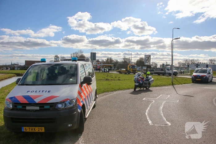 Schade na kop-staart aanrijding