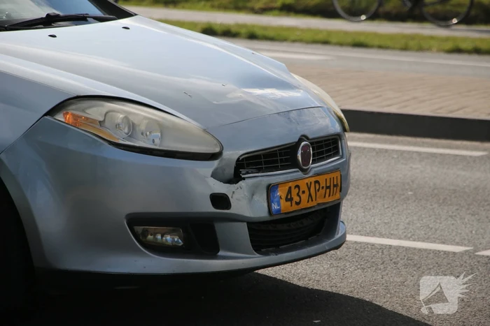 Schade na kop-staart aanrijding