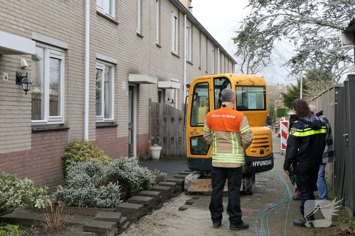Gaslekkage door graafwerkzaamheden