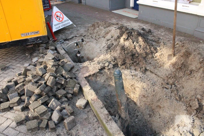 Winkelstraat afgesloten door gaslek