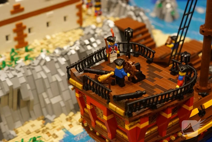 Sporthal vol met LEGO Stenen
