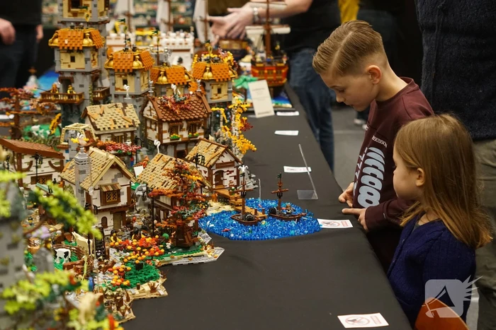 Sporthal vol met LEGO Stenen