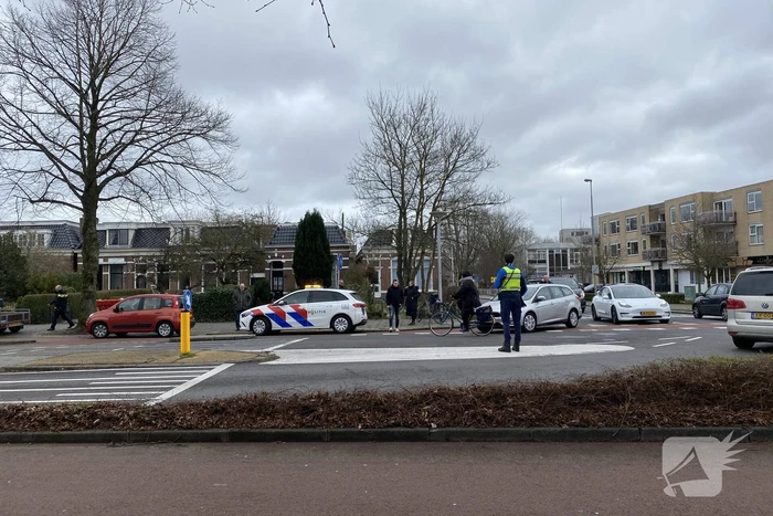 Fietser aangereden op kruising
