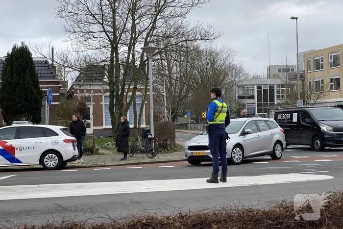 Fietser aangereden op kruising