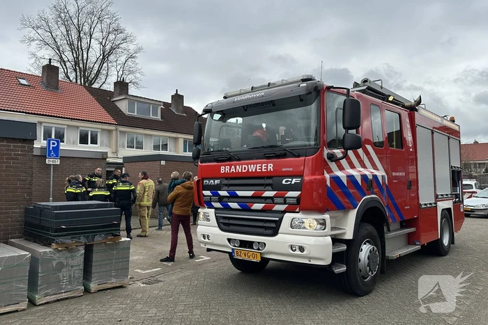 Brand in meterkast van woning