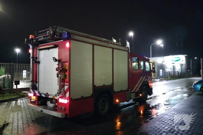 Broei in containers van vrachtwagen