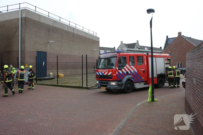 Kantoorpand geventileerd na brand