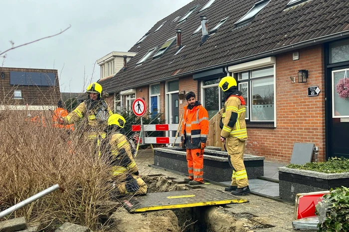 Gasleiding geraakt bij aanleg glasvezel