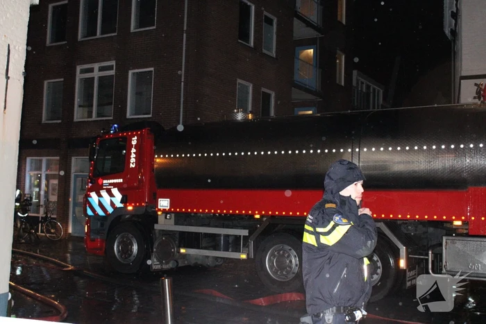 Ontruiming in centrum wegens grote woningbrand