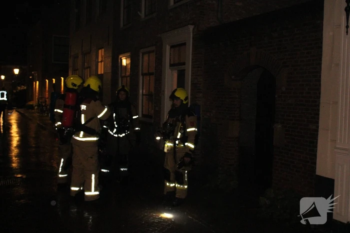 Ontruiming in centrum wegens grote woningbrand