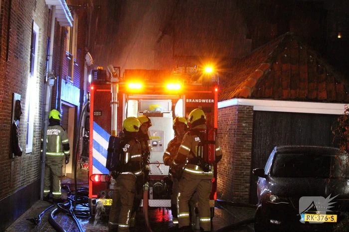 Ontruiming in centrum wegens grote woningbrand