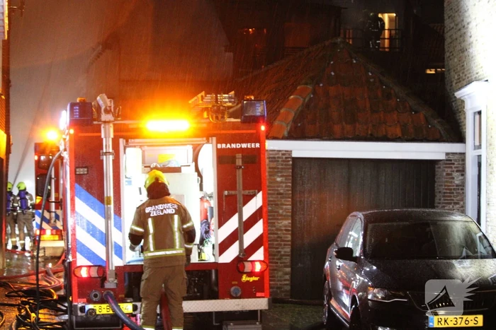Ontruiming in centrum wegens grote woningbrand