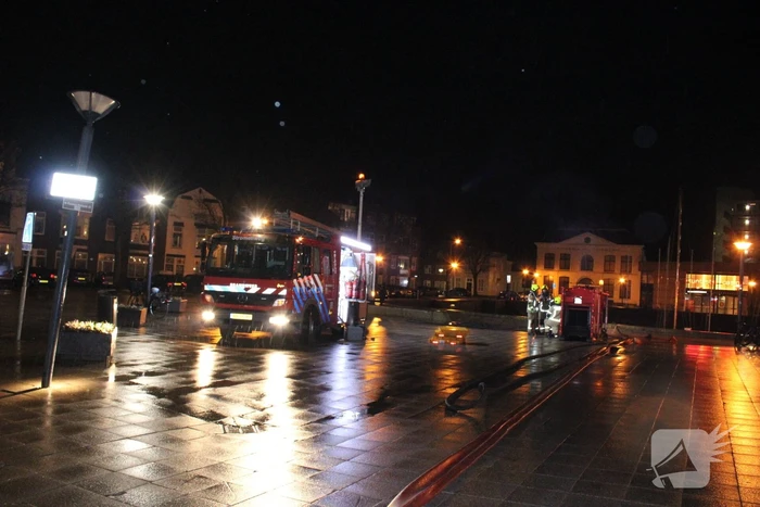 Ontruiming in centrum wegens grote woningbrand