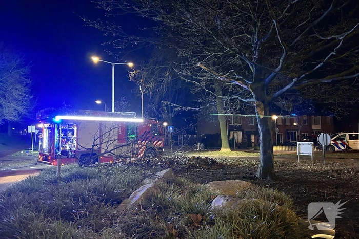 Auto belandt op de kop bij ongeval