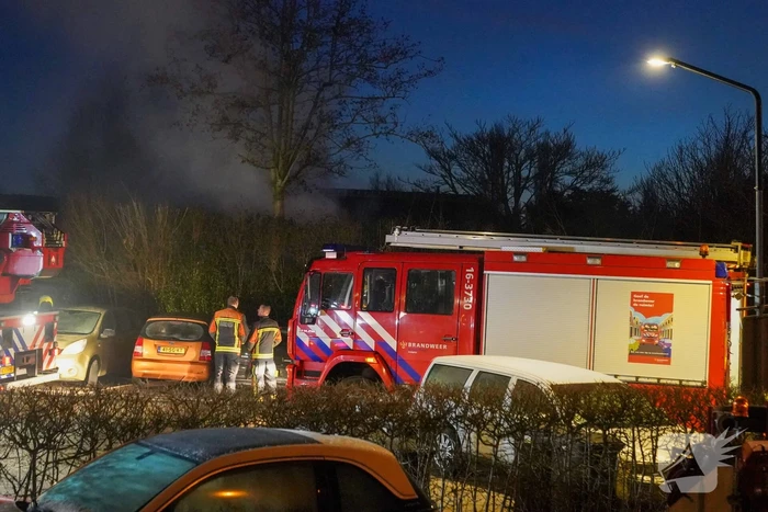 Schuur verwoest door uitslaande brand
