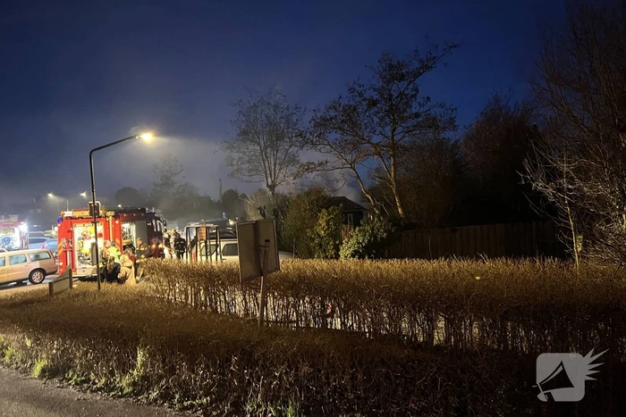 Schuur verwoest door uitslaande brand