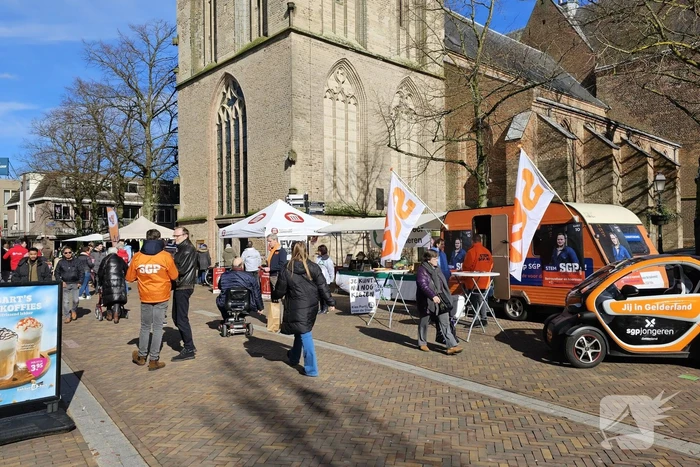 Verkiezingsmarkt in centrum
