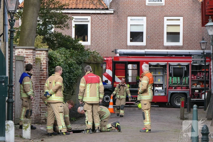 Riool gespoeld vanwege gaslekkage