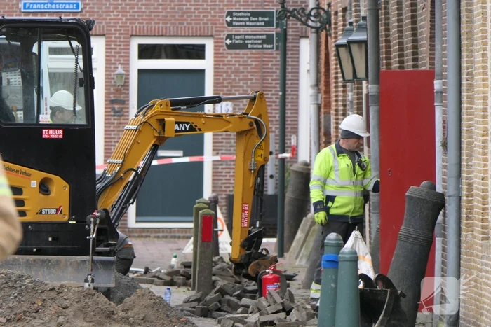 Riool gespoeld vanwege gaslekkage